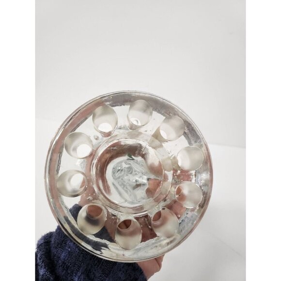 Vintage Cambridge Glass Seagull Flower Frog Crystal Bird in Flight Figurine - Picture 6 of 7